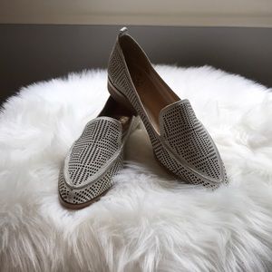 Vince Camuto Kandia leather white loafer flats
